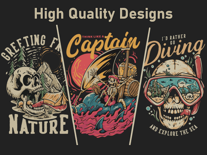 Cover image for Bold Vintage Shirt Designs: Adventure-Driven Custom Illustration