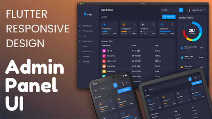 Cover image for Flutter-Responsive-Admin-Panel-or-Dashboard