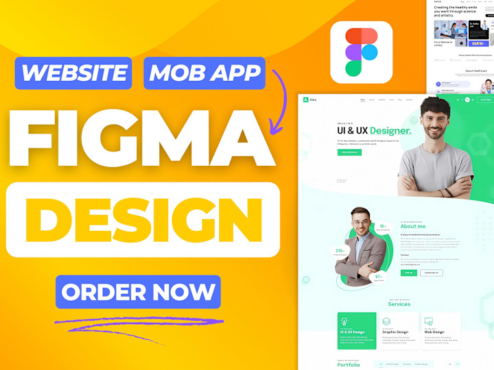 Cover image for Figma Website and App Design