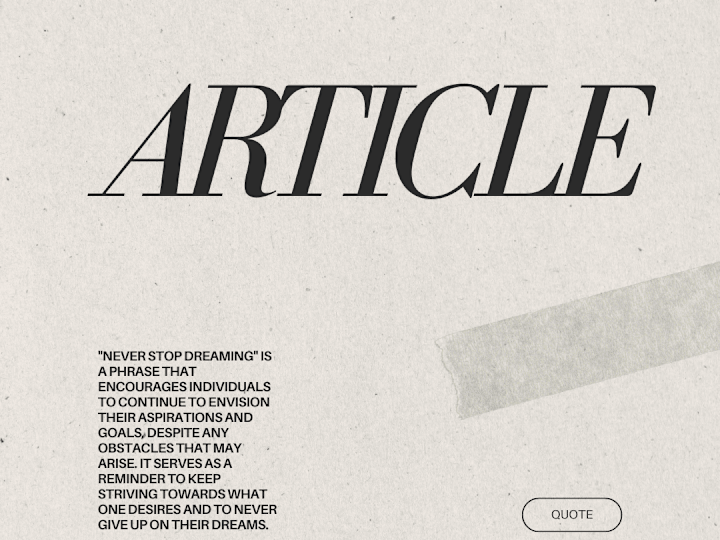 Cover image for I will write you an Article!