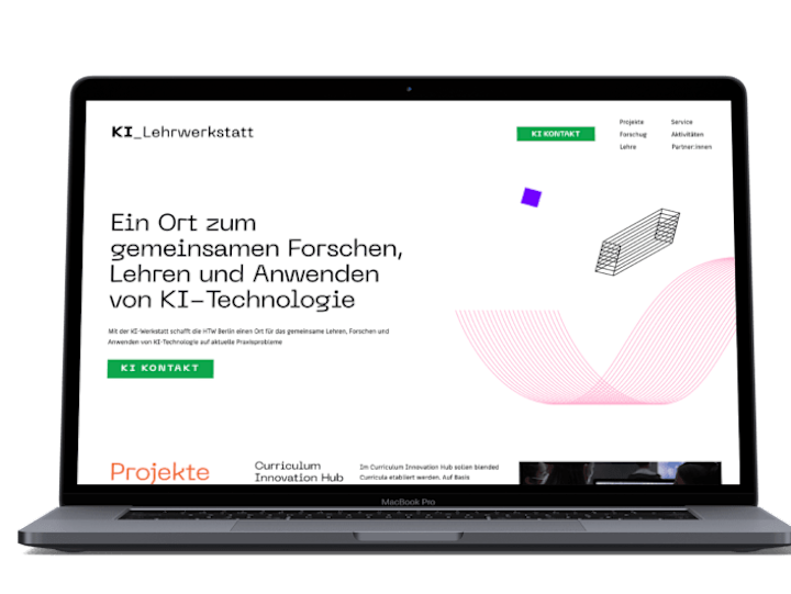 Cover image for Website für die KI-Werkstatt der HTW-Berlin