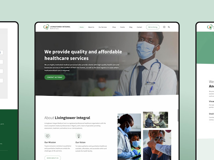 Cover image for Integrated Healthcare Medical Services & Store Website.