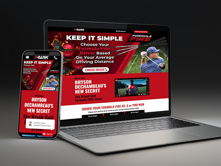 Cover image for KRANK GOLF | 2023 | WordPress, WooCommerce, Elementor, & UI/UX