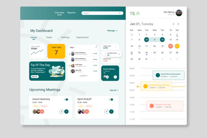 Cover image for UX/UI Dashboard Enterprise/Intranet