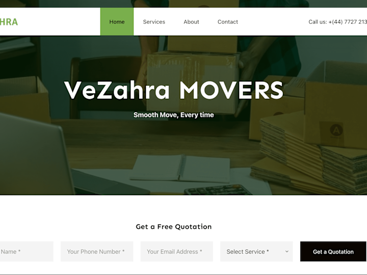 Cover image for VeZahra Removals Website