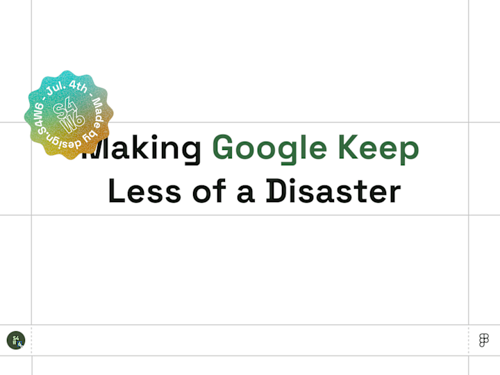 Cover image for Making Google Keep Less of a Disaster
