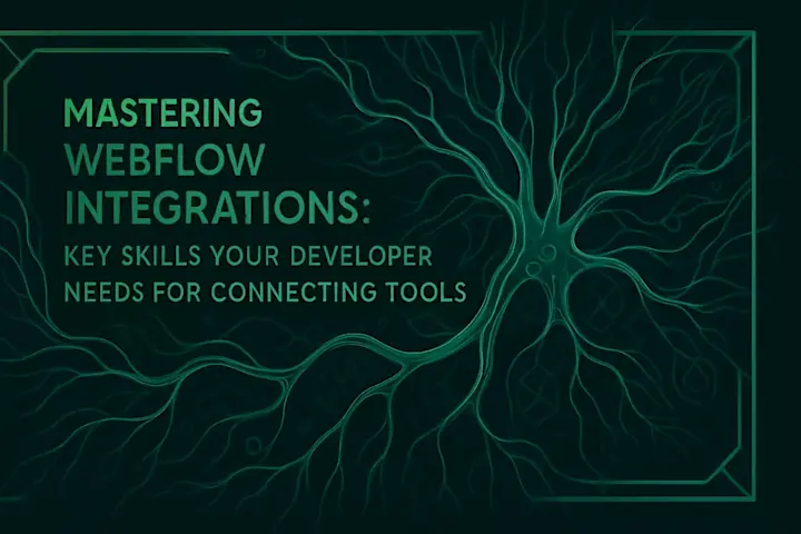 Cover image for Mastering Webflow Integrations: Key Skills Your Developer Needs for Connecting Tools