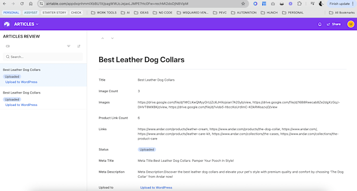Cover image for Airtable to WordPress Automation Using Make.com