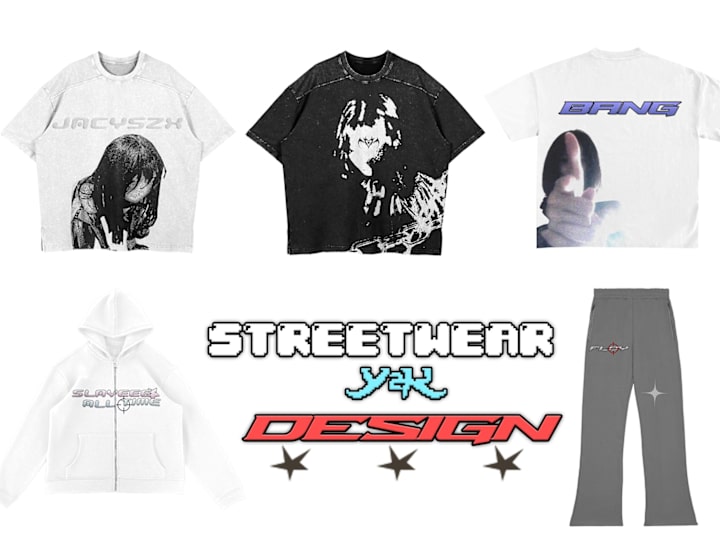 Cover image for I will create streetwear y2k grunge outfit design for your brand