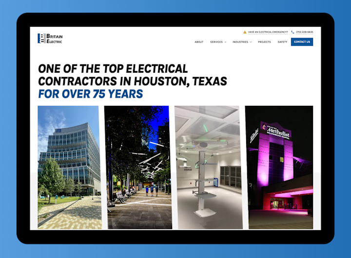 Cover image for Britain Electric: SEO Strategy, Web Design & Webflow Development