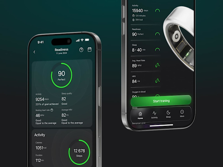 Cover image for Smart Ring App UX/UI Design