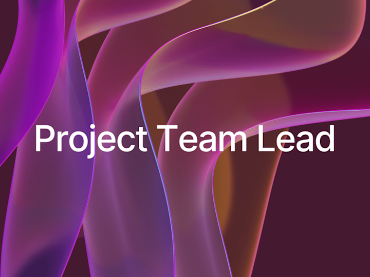 Cover image for Project Team Lead