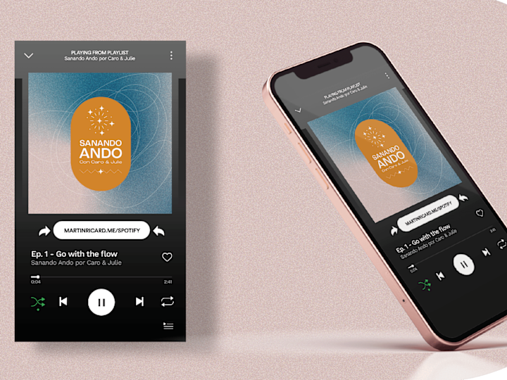 Cover image for Branding Podcast Sanando Ando con Caro & Julie on Behance