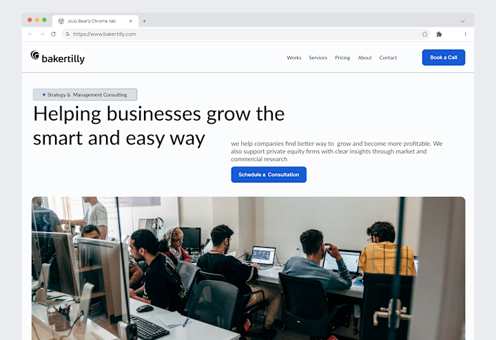 Cover image for Bakertilly Website Hero Section Redesign