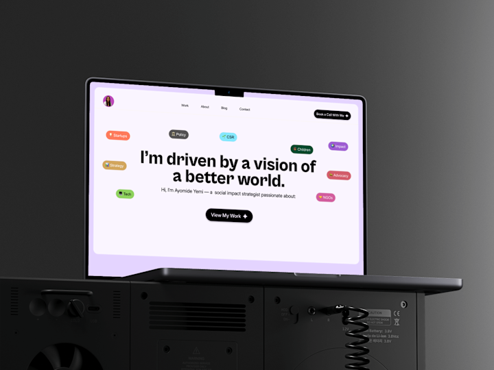 Cover image for Purpose-Driven Portfolio Website Design