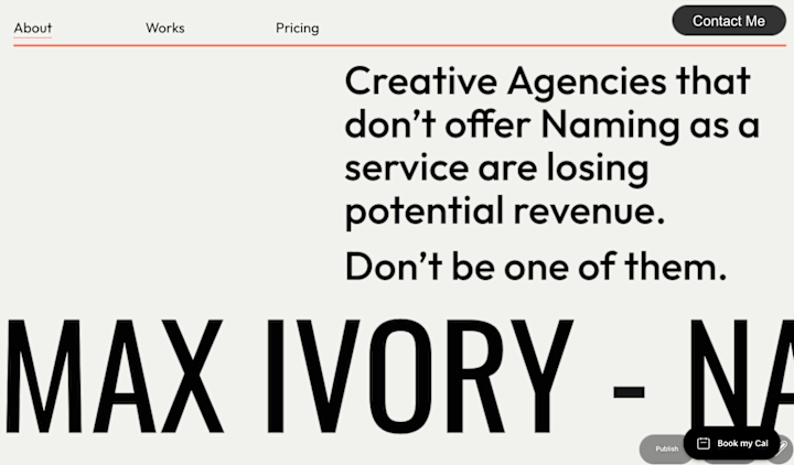 Cover image for Max Ivory Personal Branding Website