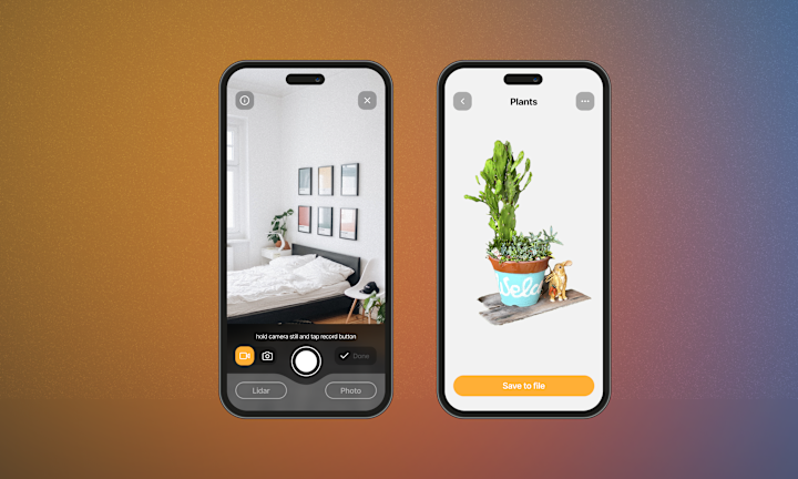 Cover image for UX/UI Design for the "Polycam" application that creates 3D model