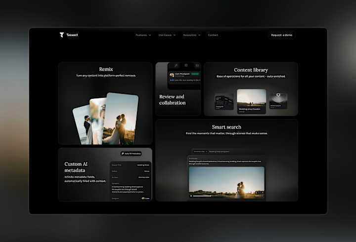 Cover image for Tessact AI - Sass website 