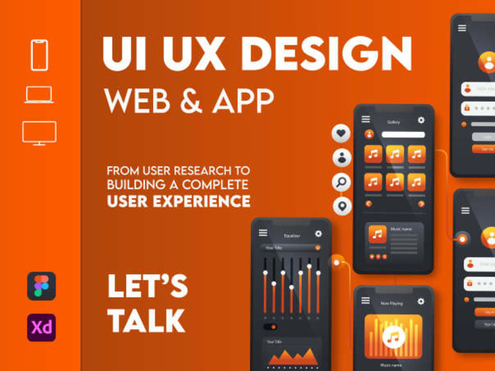 Cover image for I will do UI UX design, mobile app or website ui ux design