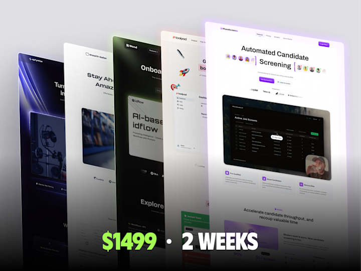 Cover image for Framer Landing Page Projects - $1500 | 2 Weeks
