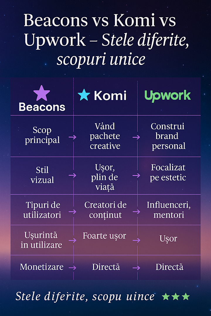 Cover image for  START FREELANCING-BEACONS-KOMI -UPWORK 