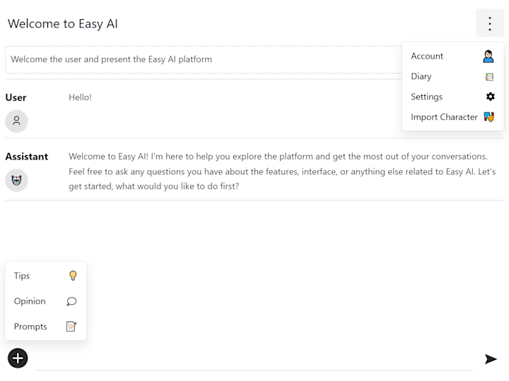 Cover image for Easy AI - Minimalistic AI Chat App with Next.js and ChakraUI