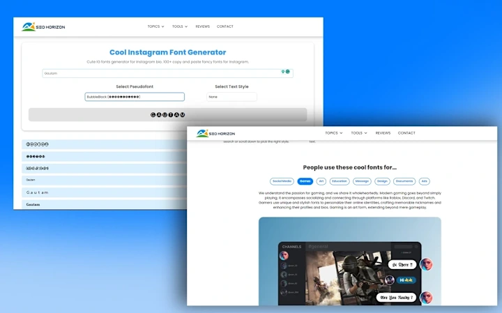 Cover image for Font Generator app & Graphic