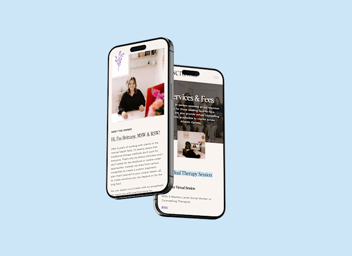 Cover image for Branding + Web Design for a therapy clinic