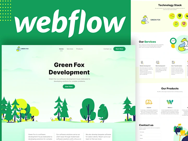Cover image for Webflow website design and development