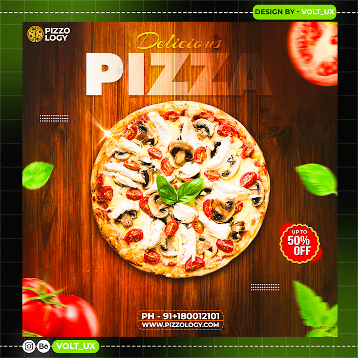 Cover image for Food Advertising Poster Design "Practice Work" on Behance