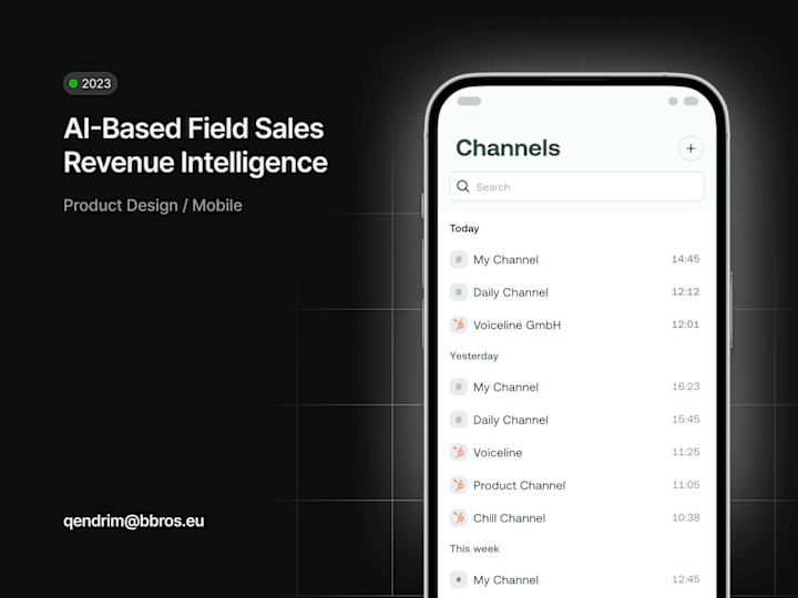 Cover image for Voiceline - AI-Based Field Sales Revenue Intelligence