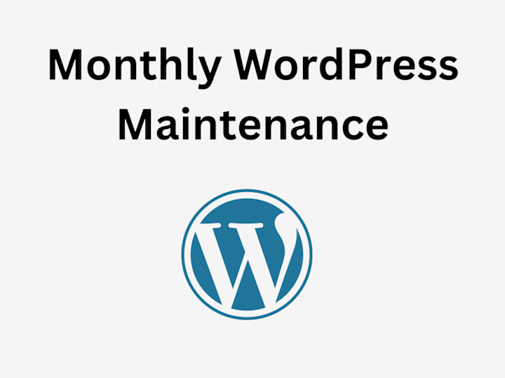 Cover image for Monthly WordPress Website Management and Maintenance Support