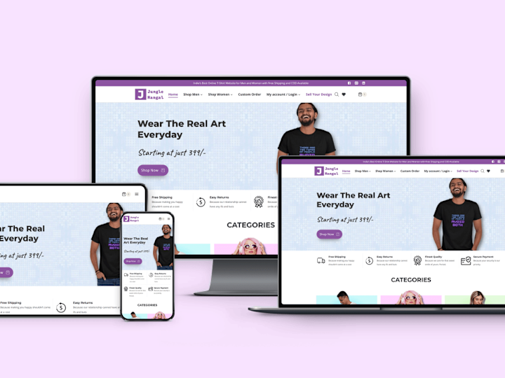 Cover image for Ecommerce Website Development for a company in fashion industry