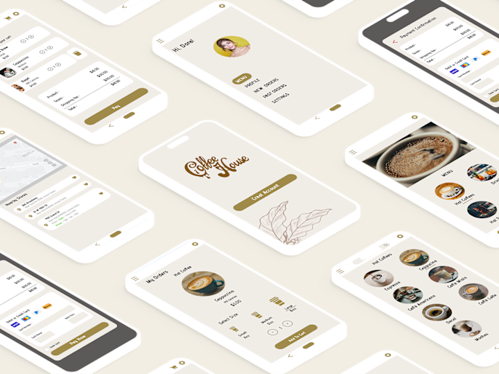 Cover image for Coffee House Wireframes by Ana on Dribbble
