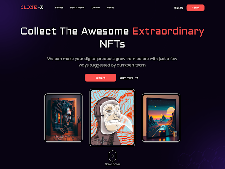 Cover image for CLONE-X Landing Page
