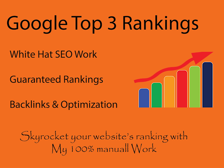 Cover image for Guaranteed top 3 Rankings in SERP - White Hat SEO Services