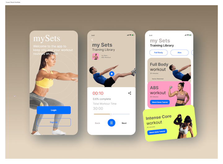 Cover image for mySets Fitness App