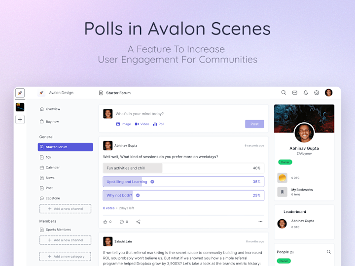 Cover image for Designing a poll feature to increase user engagement