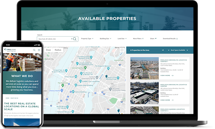 Cover image for Prologis.com: Redesign of a Global Website Network