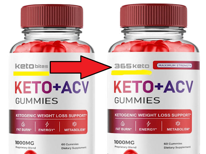 Cover image for Text Replacement and Enhancement for "Keto Bites" Bottle Image