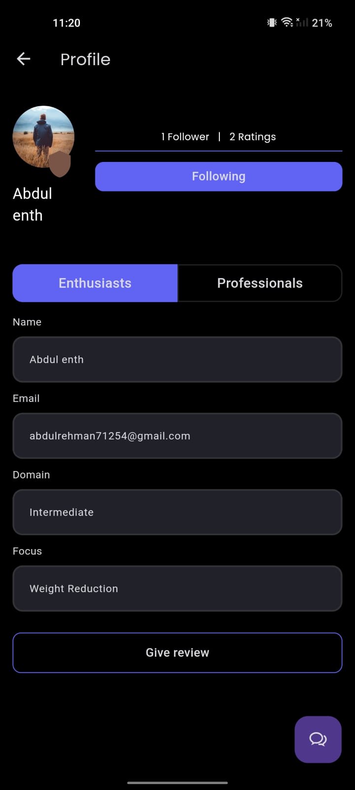 Cover image for Fitness App