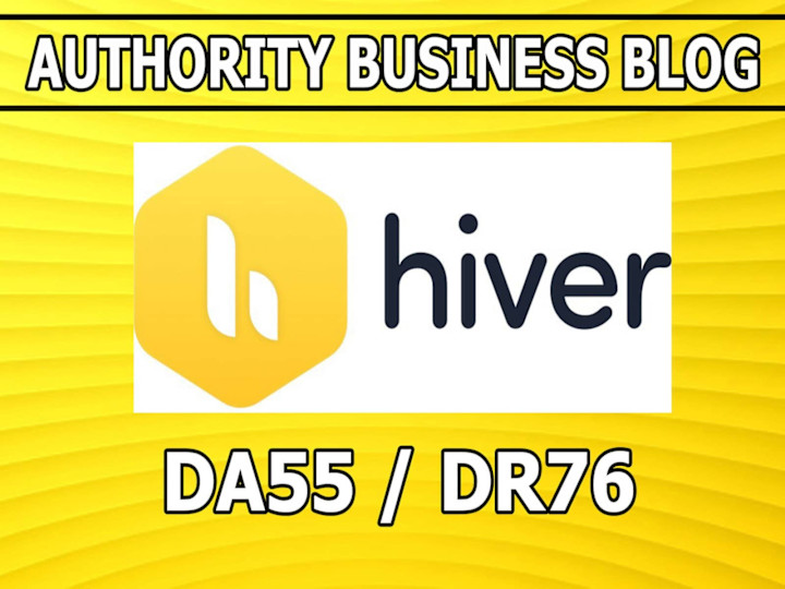 Cover image for Link placement on Hiver high authority marketing blog