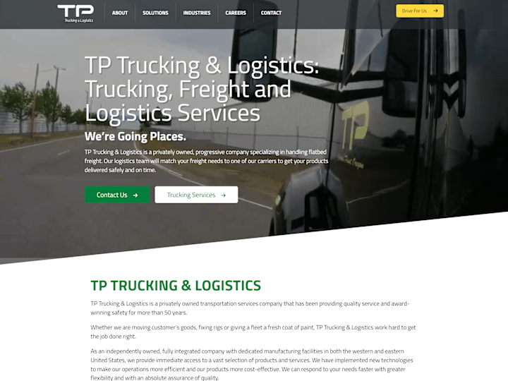 Cover image for Trucking Website