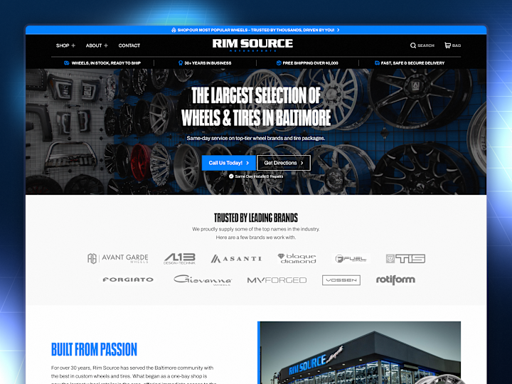 Cover image for Rim Source - Location Landing Page