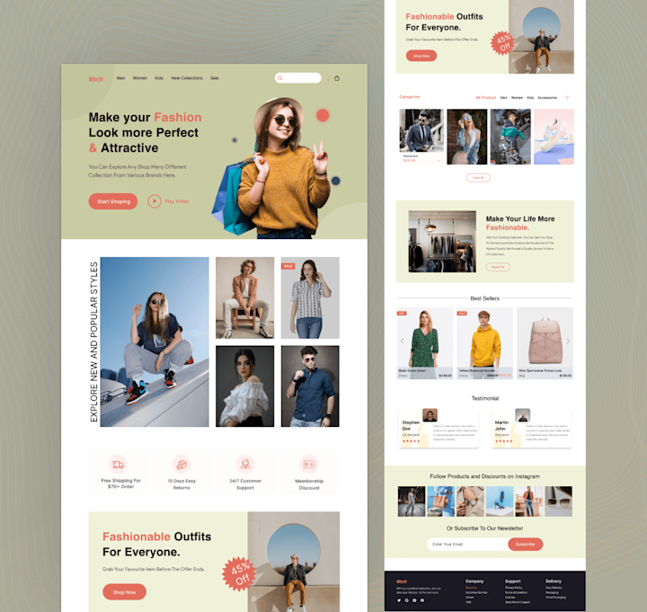 Cover image for Fashion E-Commerce Website Design