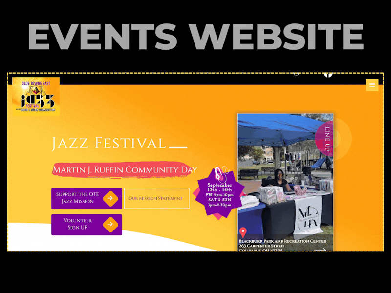 Cover image for Wix Studio | Jazz Music Event Website