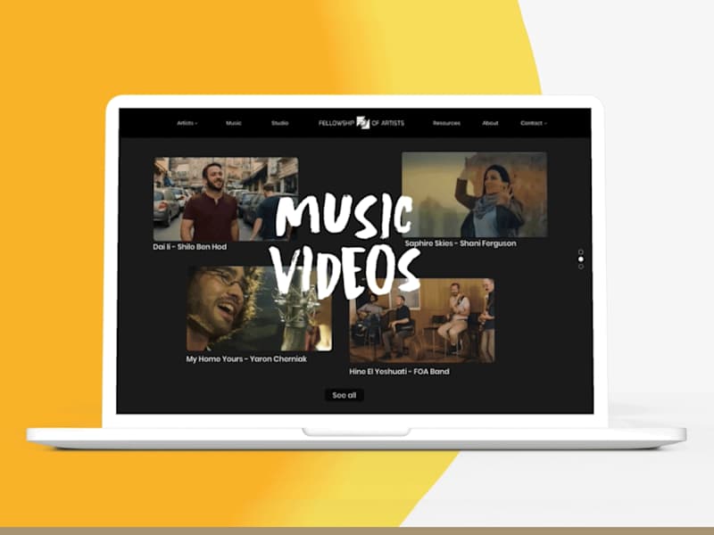 Cover image for Web Design - FOA Music Record Label