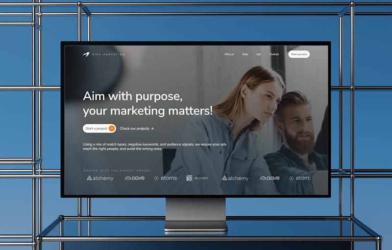 Cover image for Mira - UX/UI design for marketing website