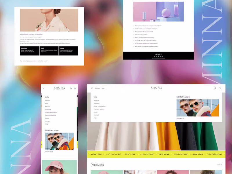 Cover image for MINNA - E-commerce in Framer with Shopify