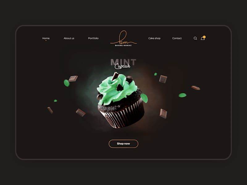 Cover image for Baking Maniac Web Design 